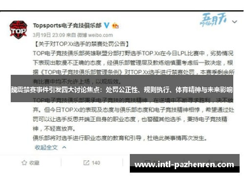 魏震禁赛事件引发四大讨论焦点：处罚公正性、规则执行、体育精神与未来影响